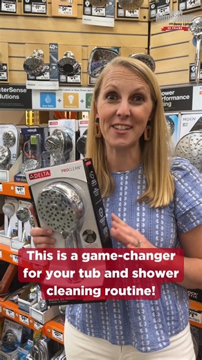 38K views · 259 reactions | Meet your new cleaning BFF – Delta Faucet's ProClean hand shower! ✨ With a lightning-fast spray and a handy pause button, cleaning's a breeze. Rinse, pause, soap, repeat! 磊識 Get it now at The Home Depot: https://bit.ly/46VPmAw #sponsored #cleaning #shower #tub #DeltaProClean #deltafaucet | Today's Homeowner | Facebook