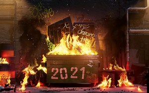 【白噪音/环境音】1小时 告别2021年 烧掉所有不美好 氛围声