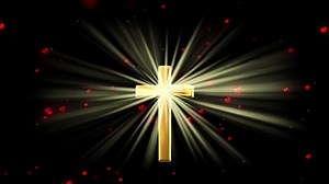 Cross, Stars, Christian. Free Stock Video