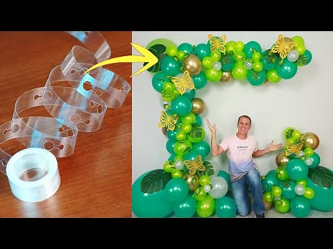 COMO HACER UN ARCO DE GLOBOS - decoracion cumpleaños - guirnalda de globos - gustavo gg