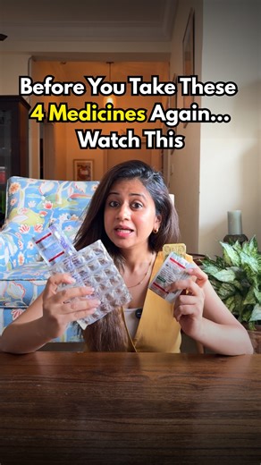 Leema Mahajan | Nutritionist & Weight loss specialist on Instagram: "These 4 medicines are found in almost every Indian home, but some of them have faced global safety reviews or usage restrictions in different countries 👇 1️⃣ Meftal Spas — Commonly used for period pain and stomach cramps. In Dec 2023, the Indian Pharmacopoeia Commission issued a safety alert about its ingredient mefenamic acid, which in rare cases can cause allergic reactions like DRESS syndrome. Prolonged or unsupervised use 