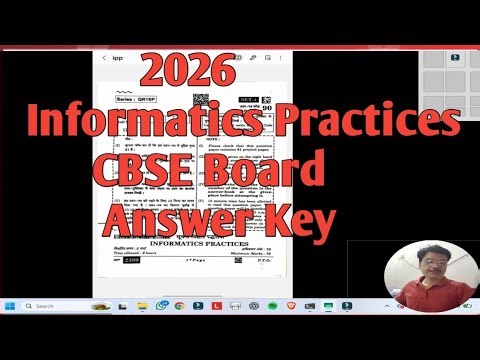 CBSE Class 12 Informatics Practices Answer Key 2026 | 25 March IP Paper Solution