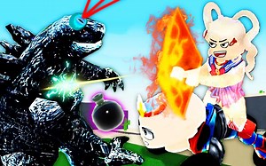 魔法药水实验室 女孩合成出大头战车药水喂变异哥斯拉喝 小熙解说