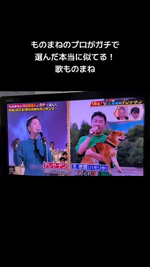 ものまね王添翼がテレサ・テンの歌声を披露！