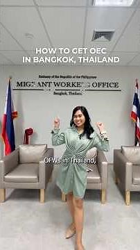 How to Get Overseas Employment Certificate (OEC) in Bangkok. 🇵🇭🇹🇭
