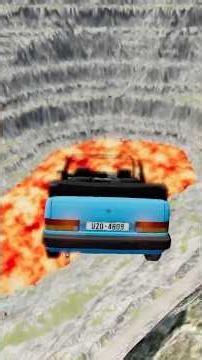 Cars and Truck vs Giant Lava Pit – BeamNG.drive #beamng #shorts #beamngdrive #automobile #usa #india