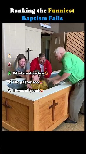 Top 5 Funniest Baptism Fails part 2