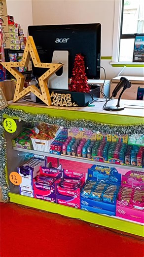 How good is the kids lolly shop looking right now at The Camps Reception... Cute!!!🥰❤️🧡💛💚💙🩵💜🩶🤍 stevieTtv📺🦌🦌🦌🌈🌈🌈 | Stephen Tarawa