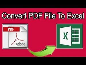 Excel VBA (Macro) to convert PDF into Excel