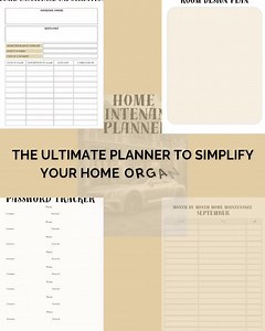 ADHD Home Maintenance Planner: Cleaning, Repairs, Organization (printable PDF   Canva) - Etsy