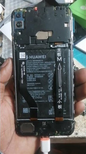 huawei y7 2019 damaged screen, charging port and mic repaired