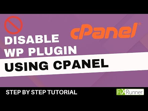 How To Disable WordPress Plugins Using cPanel