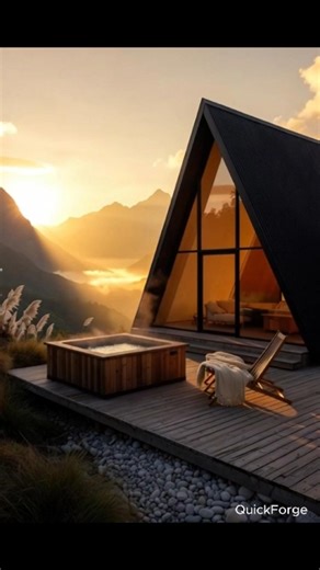 Dream A-Frame Cabin Built From Scratch | Stunning Nature Timelapse #automobile #woodcabin #ecocabin