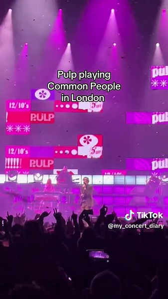 Pulp Live Performance of Common People in London