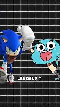 Sonic vs Gumball qui gagne? #science #maths #physique #gumball #sonic