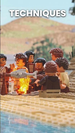 Making MASSIVE immersive scenes in LEGO stop-motion #animation #tutorial #brickfilm