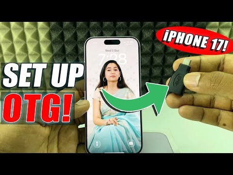 how to connect otg to iphone 17/17 pro max?