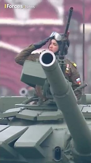 Russia shows off its military might during Victory Day parade #Shorts