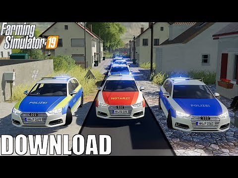 LS19 - Der BESTE Polizei Mod für Dich zum Download! 😍 Audi S4 Autobahnpolizei / Polizei / Notarzt