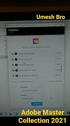 Adobe Master Collection 2021🔥| #UmeshBroShorts