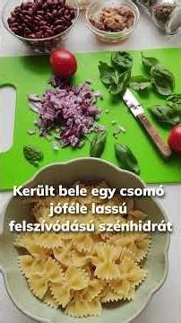 Babos-kukoricás tésztasaláta tonhallal #ebédötlet #egészségestáplálkozás