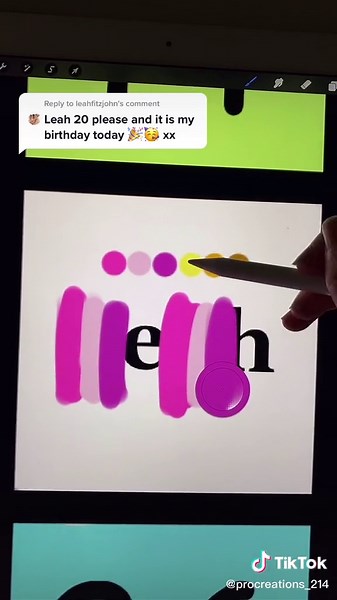 Celebrating Leah's Birthday with Procreate Art and Emojis