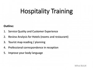 Hospitality Training - SlideServe