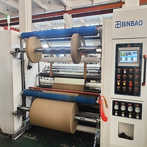 [Hot Item] Paper Roll Slitting Rewinding Machine with Automatic Meter Counting and Lifter for Unloading Function