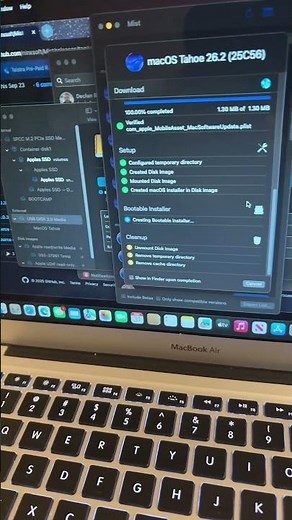 Creating a MacOS Tahoe 26.2 bootable USB for unsupported Mac part 2