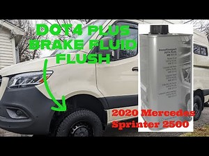 2020 Mercedes Sprinter brake fluid flush [Service B pt. 3]