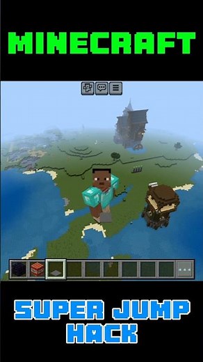 Minecraft Super Jump Hack #shorts