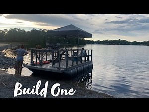 Fun with family on my homemade pontoon boat.
