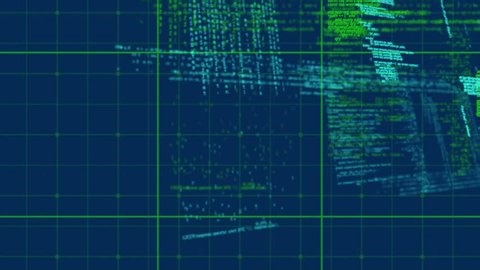 clip-4002936555-animation-data-processing-on-navy-background-computers