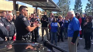 This past weekend the Simi Valley Police Department was visited by Operation Gratitude and provided First Responder care packages. We were absolutely honored and humbled to even be considered for such a show of appreciation. Thank you to Operation Gratitude! If you are not familiar with their work, they are doing great things for the Military, Military families, and First Responders. To top it off, “The Singing Patriot” finished the event off with a song. Well worth the minute watch (turn the so