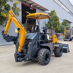 [Hot Item] Free Shipping EPA Engine Manufacturer 4X4 Mini Backhoe Loader Used Loader Mini Tractor Loader Backhoe Excavator with Digger Machine