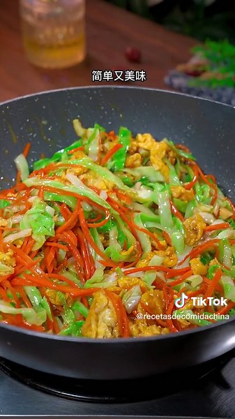 Deliciosa receta de repollo al estilo chino