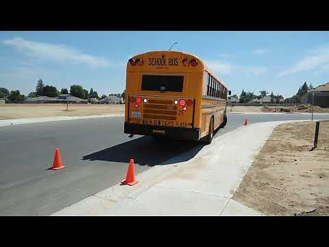 This is how Parallel Parking is done. School Bus Driver Style.
