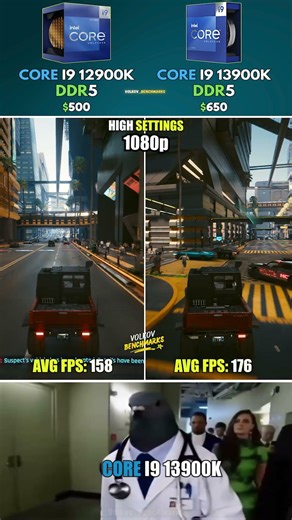 Core i9 13900K vs Core i9 12900K l DDR5 - Worth the Extra Cost? #pcgaming #shorts