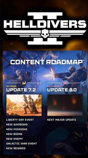 Helldivers 2 just revealed a NEW content roadmap for Fall 2026!