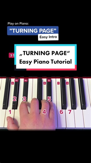 Easy Piano Tutorial for Turning Page