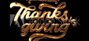 premium happy thanksgiving day text animation for thanksgiving celebrate. handwritten animated.gold color