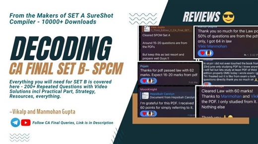 CA FINAL SET B- 200 ICAI REPEATED MCQs -EASY 50  MARKS, JUST DO THIS ! BY VIKALP AND MANMOHAN GUPTA | Manmohan Gupta 🇮🇳 | 10 comments