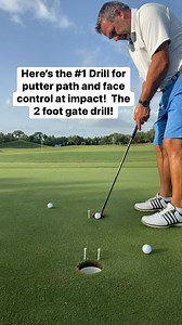 Improve your putter path and face control with this simple drill! #reels #reels2023 #golf #golfer #golfing #golftips #golftipsdaily #golfvideo #golfacademy #golfplayer #golflessons #golfdrills #golfcourse #golflife #golftime | Jim LaBuda Golf