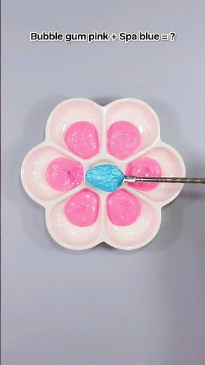 Bubble gum Pink VS Colors..Satisfying color mixing🎨 #colormixing #satisfying #asmr