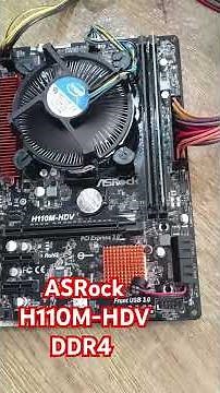 Tes Motherboard ASRock H110M-HDV Ram ddr4 Core i3 gen 6