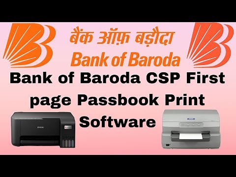 Bob Passbook Print, Bob BC Passbook Print, Bank of Baroda CSP Passbook Print, How To Print Bob CSP