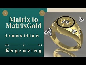 MatrixGold Star Engraving On a Ring