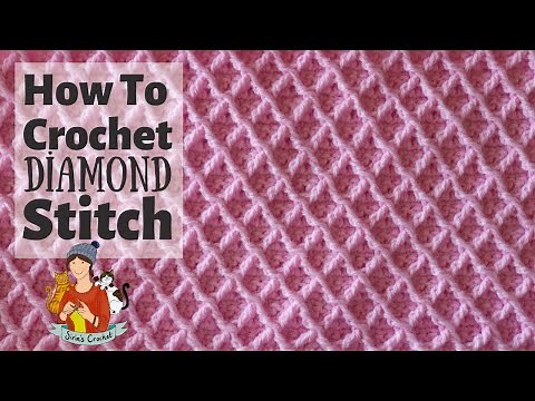 How To Crochet Diamond Waffle Stitch