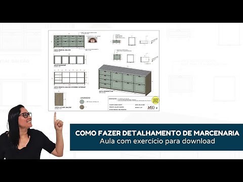 Como fazer detalhamento de marcenaria no LayOut SketchUp - [Arquivos de exercício p/download]