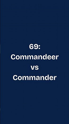 Commandeer vs Commander | Easy English Vocabulary Trick with Examples #confusingwords #vocabs